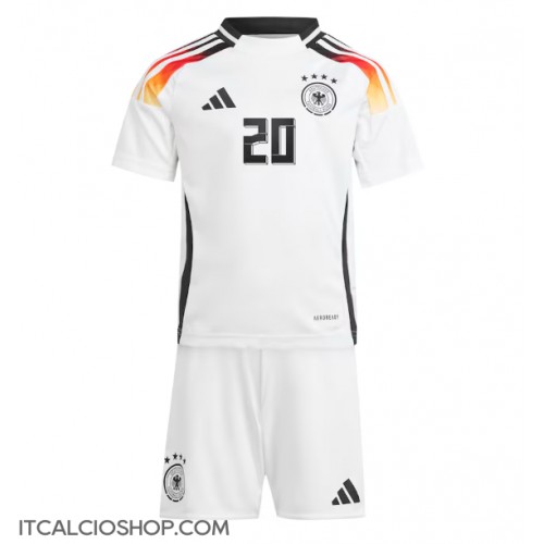 Germania Benjamin Henrichs #20 Prima Maglia Bambino Europei 2024 Manica Corta (+ Pantaloni corti)